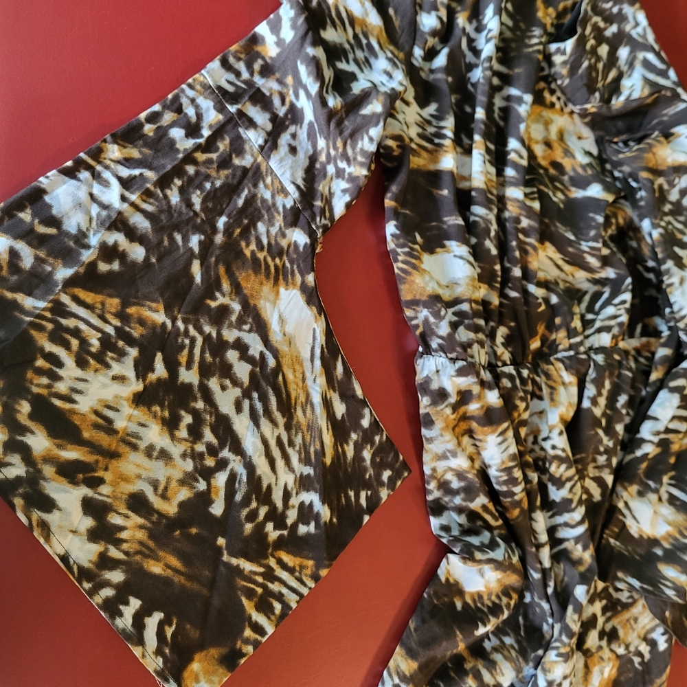 W118 by Walter Baker Women's Jessi Animal Print Dress Size Small India Brown - Picture 6 of 13